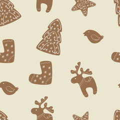 Christmas cookies pattern