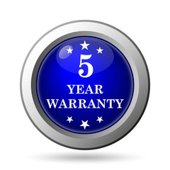 5 year warranty icon
