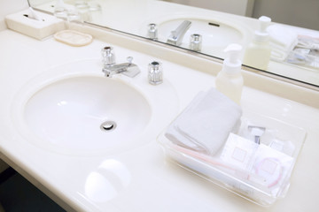 ホテルの洗面台