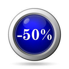 50 percent discount icon