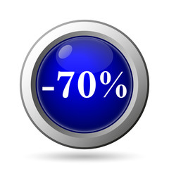 70 percent discount icon