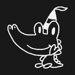 doodle birthday  crocodile