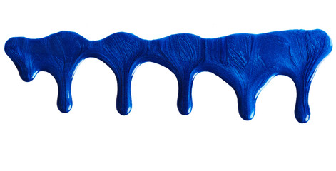 Blue nail polish