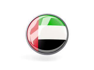 Round icon with flag of united arab emirates