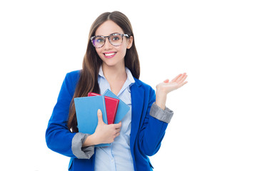 Young businesswoman smiling