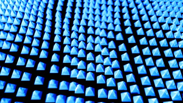 Pyramid ocean grid flow pattern abstract background blue