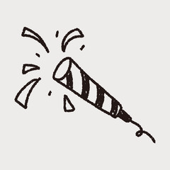 doodle Colored ribbon