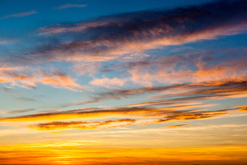 Fototapeta na wymiar Sky at Sunset