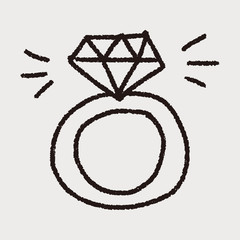 diamond ring doodle drawing