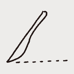 Scalpel doodle drawing