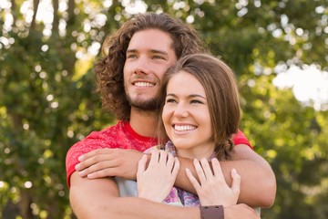 Fototapeta premium Cute couple in the park