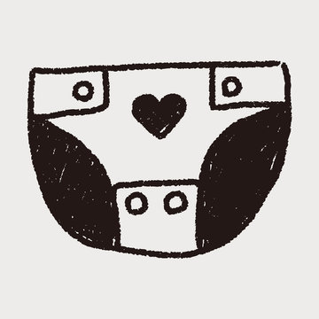 recommend clip art: Diapers doodle drawing