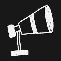 Telescope doodle drawing
