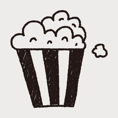 popcorn doodle drawing