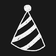 party hat doodle drawing