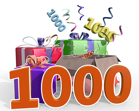Feest 1000e bezoeker