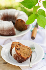 Slices of Rustic Style Bundt Cake