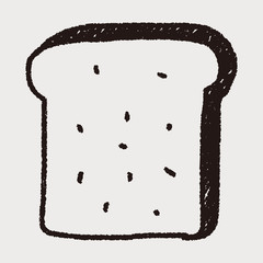 toast doodle drawing