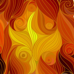 Vector wave background of drawn lines
