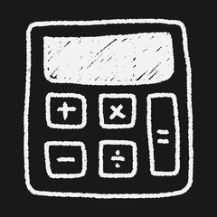 calculator doodle drawing