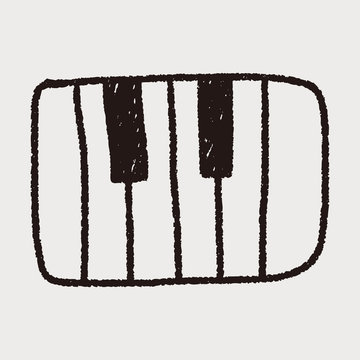 Piano Doodle Drawing