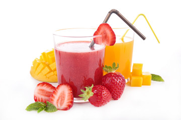 fruit juice isolated on white