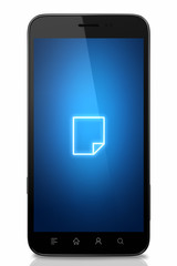 Document  Isolated smart phone icon concept