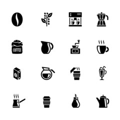 coffee icon set