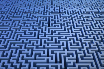 3D maze background