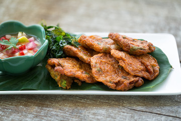 Thai fish cake, beignets de poisson Thaïlandais