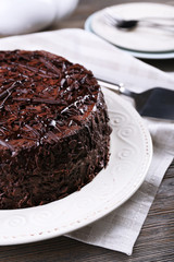 Delicious chocolate cake