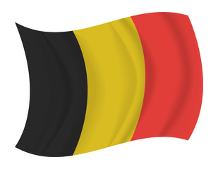 Belgium flag waving vector