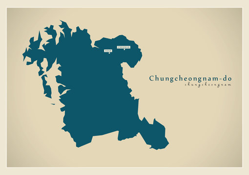Modern Map - Chungcheongnam KR