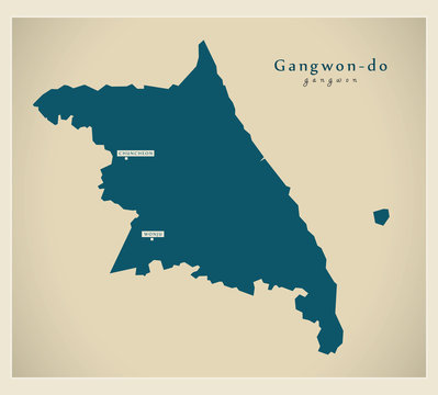 Modern Map - Gangwon KR