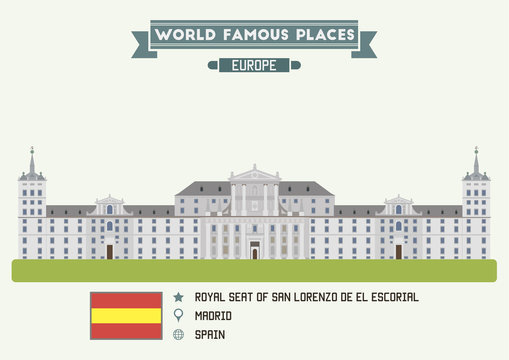 Royal Seat of San Lorenzo de El Escorial. Madrid, Spain