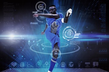 Fototapeta na wymiar Composite image of football player
