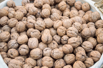 walnuts in a basket