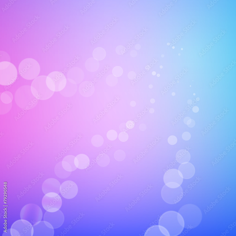 Poster Abstract bokeh sparkle rays on blurred background