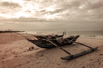 Fishing boat on  Sri Lanka