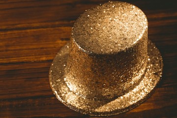 Fototapeta na wymiar Gold party hat
