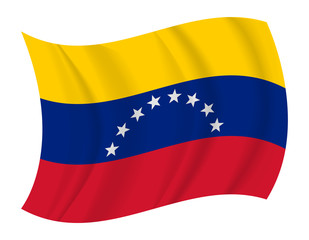 Venezuela flag waving vector