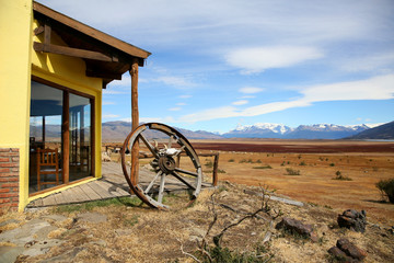 Fototapeta premium Overview of South Patagonia farmland
