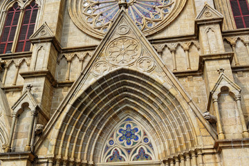 Fototapeta premium Shishi Sacred Heart Cathedral in Guangzhou China.