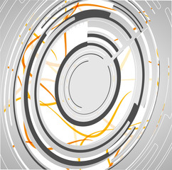 Obraz premium Abstract technology circles background
