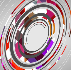 Abstract technology circles background
