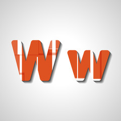 Colorful letter alphabet