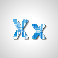 Colorful letter alphabet