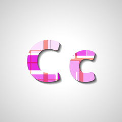 Colorful letter alphabet