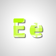 Colorful letter alphabet