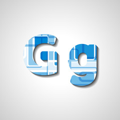 Colorful letter alphabet